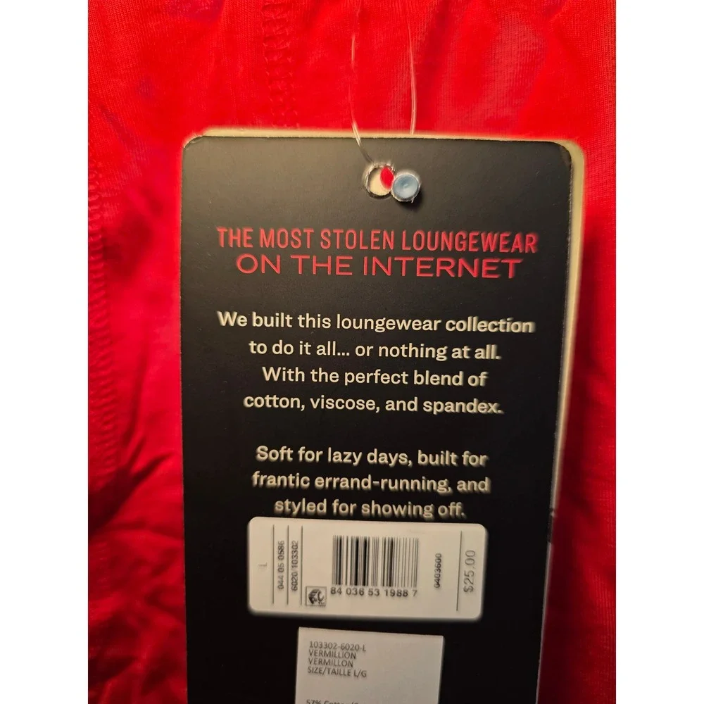 Pair of Thieves Mens SuperSoft Lounge Shorts Vermillion Red Size Large NWT